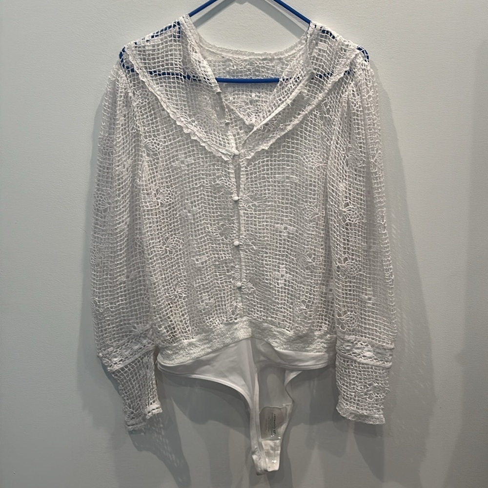 White Lace Bodysuit